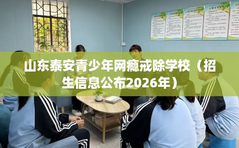 山东泰安青少年网瘾戒除学校（招生信息公布2026年）