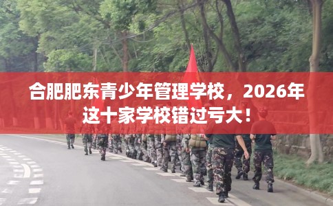 合肥肥东青少年管理学校，2026年这十家学校错过亏大！