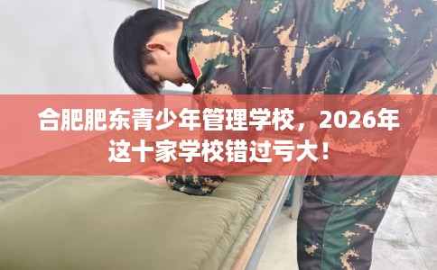 合肥肥东青少年管理学校，2026年这十家学校错过亏大！