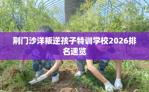 荆门沙洋叛逆孩子特训学校2026排名速览