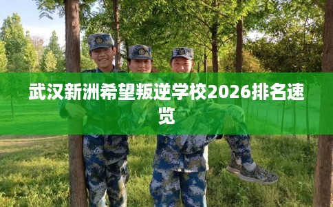 武汉新洲希望叛逆学校2026排名速览