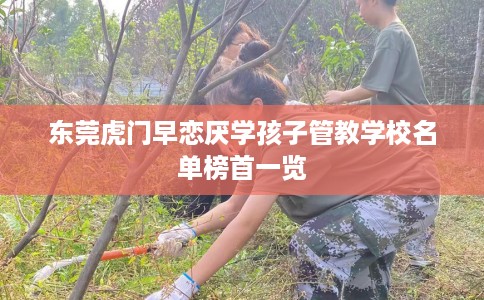 东莞虎门早恋厌学孩子管教学校名单榜首一览