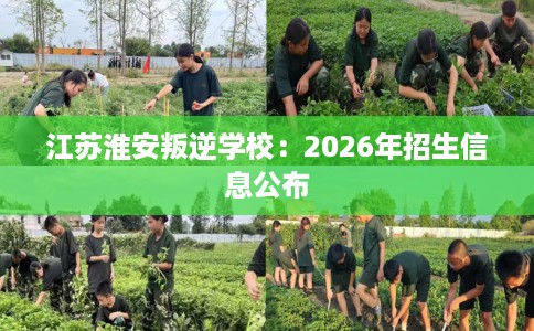 江苏淮安叛逆学校：2026年招生信息公布