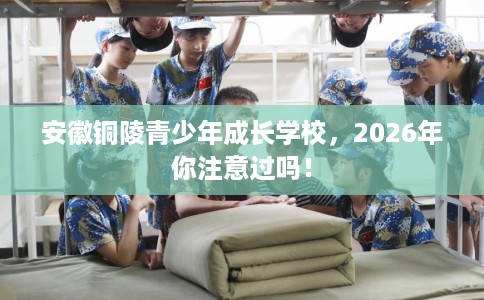 安徽铜陵青少年成长学校，2026年你注意过吗！