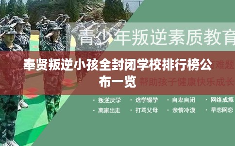 奉贤叛逆小孩全封闭学校排行榜公布一览