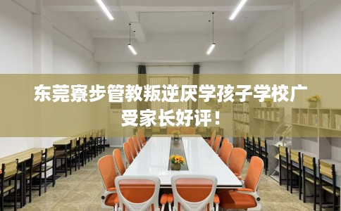 东莞寮步管教叛逆厌学孩子学校广受家长好评！