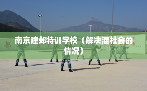 南京建邺特训学校（解决混社会的情况）