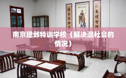 南京建邺特训学校（解决混社会的情况）