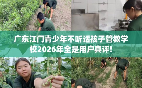 广东江门青少年不听话孩子管教学校2026年全是用户真评!