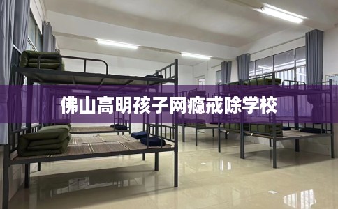 佛山高明孩子网瘾戒除学校