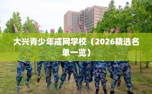 大兴青少年戒网学校（2026精选名单一览）