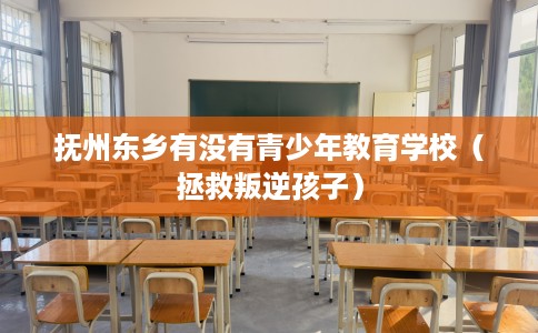 抚州东乡有没有青少年教育学校（拯救叛逆孩子）