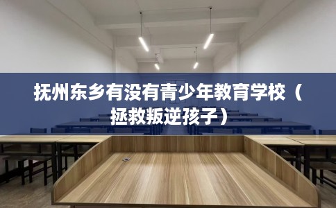 抚州东乡有没有青少年教育学校（拯救叛逆孩子）