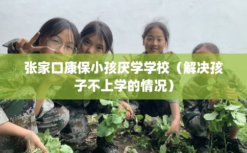 张家口康保小孩厌学学校（解决孩子不上学的情况）