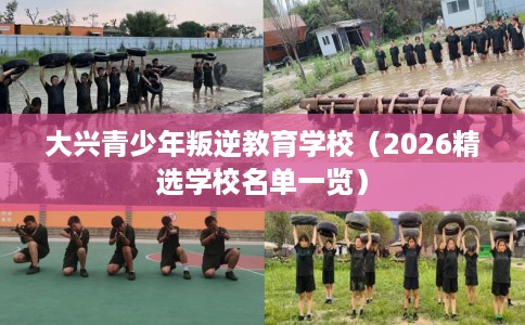 大兴青少年叛逆教育学校（2026精选学校名单一览）