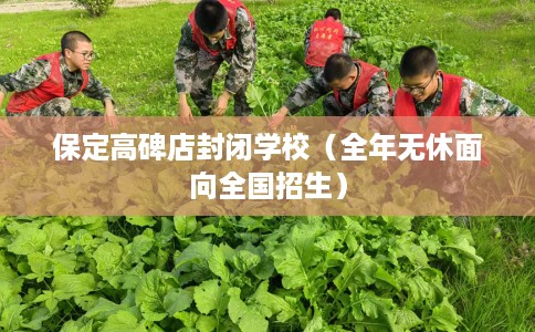 保定高碑店封闭学校（全年无休面向全国招生）