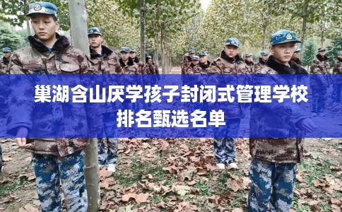 巢湖含山厌学孩子封闭式管理学校排名甄选名单
