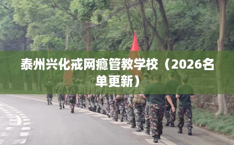 泰州兴化戒网瘾管教学校（2026名单更新）