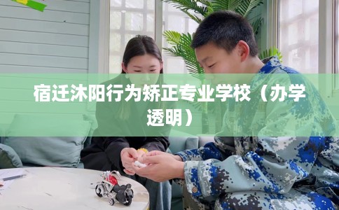 宿迁沐阳行为矫正专业学校（办学透明）