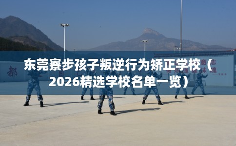 东莞寮步孩子叛逆行为矫正学校（2026精选学校名单一览）