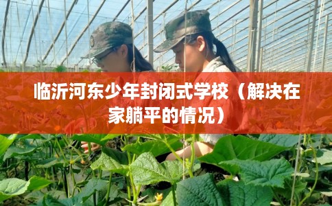 临沂河东少年封闭式学校（解决在家躺平的情况）