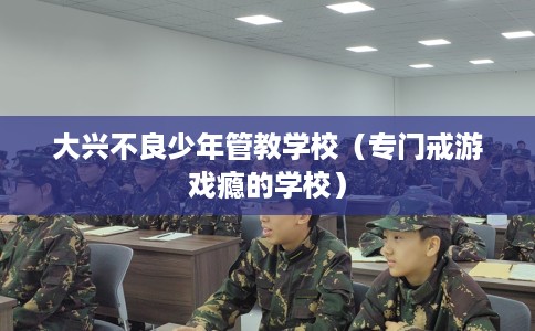 大兴不良少年管教学校（专门戒游戏瘾的学校）