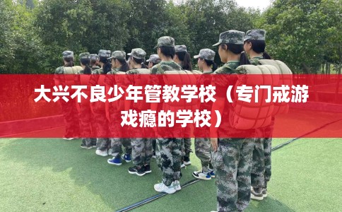 大兴不良少年管教学校（专门戒游戏瘾的学校）