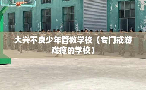 大兴不良少年管教学校（专门戒游戏瘾的学校）