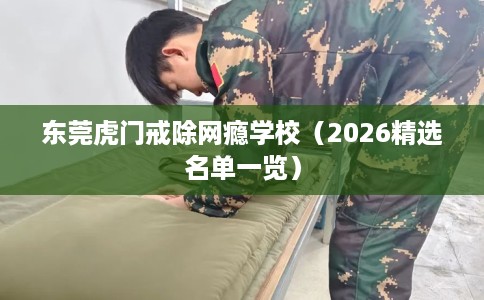 东莞虎门戒除网瘾学校（2026精选名单一览）