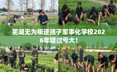 芜湖无为叛逆孩子军事化学校2026年错过亏大！