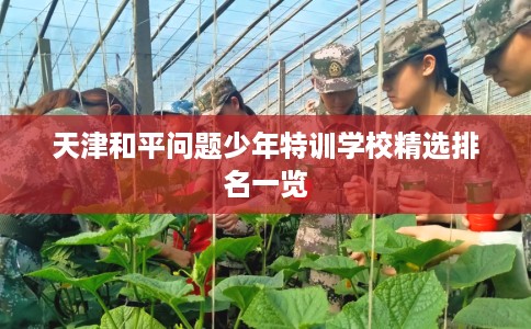 天津和平问题少年特训学校精选排名一览