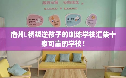 宿州埇桥叛逆孩子的训练学校汇集十家可靠的学校！