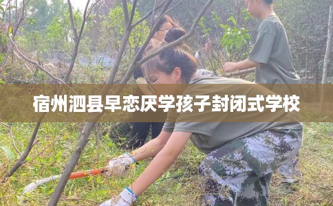 宿州泗县早恋厌学孩子封闭式学校