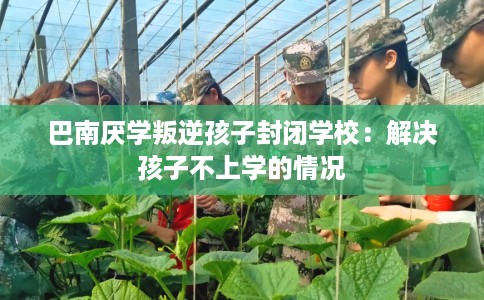巴南厌学叛逆孩子封闭学校：解决孩子不上学的情况