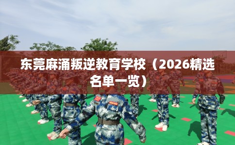东莞麻涌叛逆教育学校（2026精选名单一览）