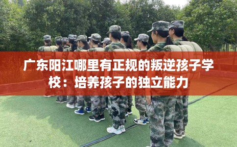 广东阳江哪里有正规的叛逆孩子学校：培养孩子的独立能力