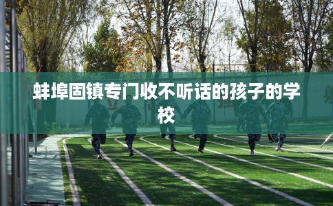 蚌埠固镇专门收不听话的孩子的学校