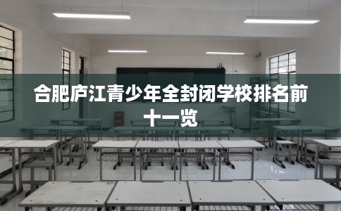 合肥庐江青少年全封闭学校排名前十一览
