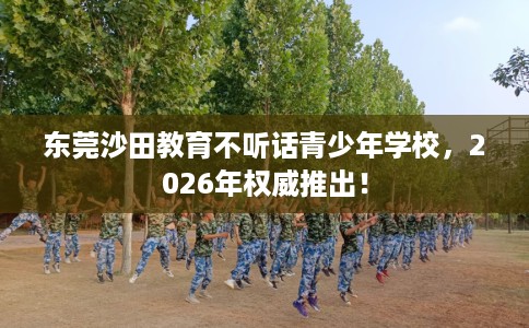 东莞沙田教育不听话青少年学校，2026年权威推出！