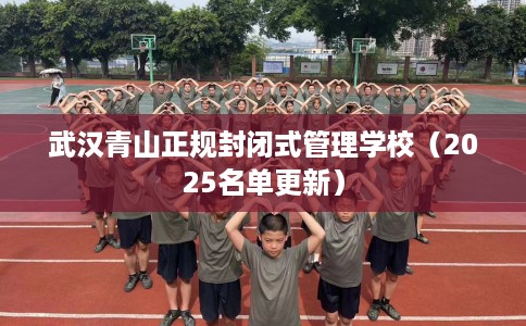 武汉青山正规封闭式管理学校（2025名单更新）