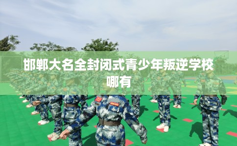 邯郸大名全封闭式青少年叛逆学校哪有