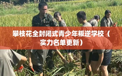 攀枝花全封闭式青少年叛逆学校（实力名单更新）