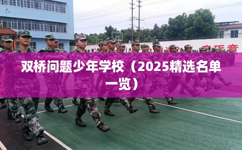 双桥问题少年学校（2025精选名单一览）