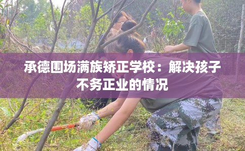 承德围场满族矫正学校：解决孩子不务正业的情况