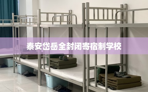 泰安岱岳全封闭寄宿制学校