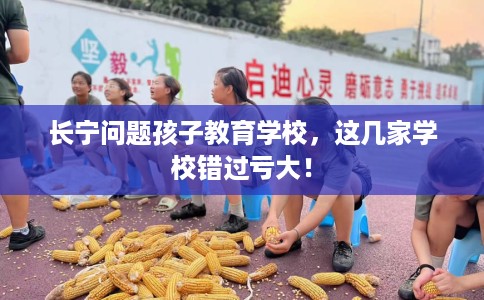 长宁问题孩子教育学校，这几家学校错过亏大！