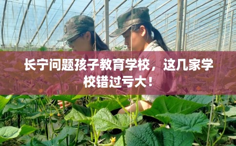 长宁问题孩子教育学校，这几家学校错过亏大！