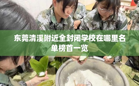 东莞清溪附近全封闭学校在哪里名单榜首一览