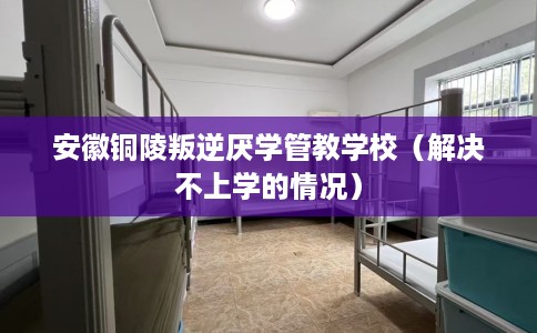 安徽铜陵叛逆厌学管教学校（解决不上学的情况）