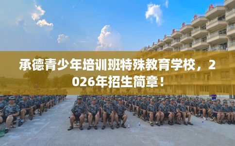 承德青少年培训班特殊教育学校，2026年招生简章！